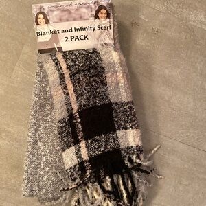 Scarf and blanket set